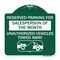 Signmission Reserved Parking for Salesperson of the Month Unauthorized Vehicles Towed Away, A-DES-GW-1818-23076 A-DES-GW-1818-23076 - alternate 1